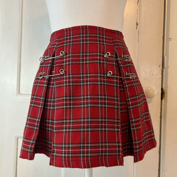 Lip Service Dresses & Skirts - Vintage 90’s Lip Service Red Plaid Skirt size Small EUC